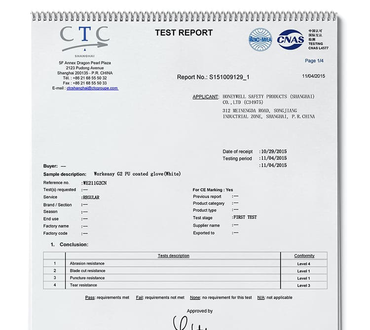 霍尼韦尔（Honeywell） WE211G2CN 白色劳保手套 （白色涤纶、PU涂层）